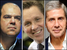 Sir Stelios Haji-Ioannou, Justin King and Sir Stuart Rose