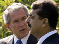 گیلانی اور بش