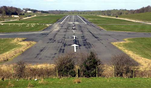 The runway at St. Angelo Airport, Co.Fermanagh