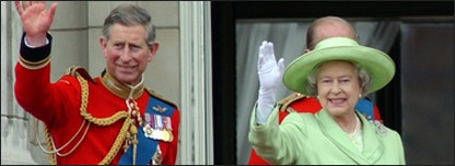 Prince Charles and his mother the Queen