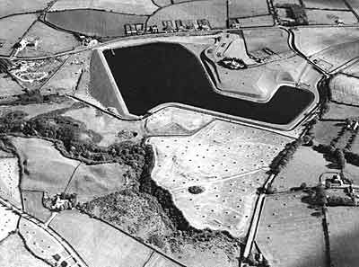 The Knockbracken Reservoir near Carryduff circa 1950