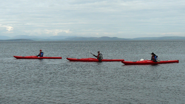 Sea kayakers off the coast of Arran