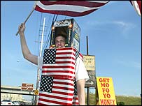 Americano com bandeira