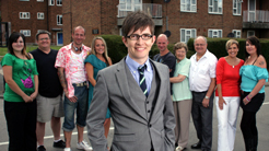 Gareth Malone and key members of the choir