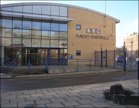 Outside BBC Radio Sheffield