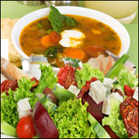 سوپ و ترکاری از خوراکه های صحی اند