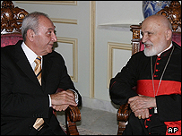 کاردینال نصرالله صفير و نبیه بری