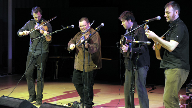 Spiers and Boden and Saltfishforty live at City Halls. Photo by Louis Decarlo.
