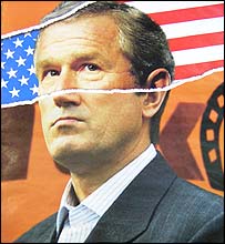 Plakát namířený proti Viktoru Juščenkovi