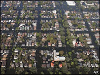 Imagem aérea de Nova Orleans