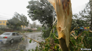 台风布拉万导致长春受灾