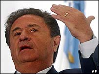 Eduardo Duhalde, presidente da Comissão do Mercosul