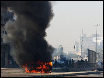 عراق میں سن دوہزار پانچ میں تشدد کے واقعات میں اضافہ ہوا ہے