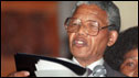 Nelson mandela giving his first speech in Capetown after being released from the Victor Verster prison