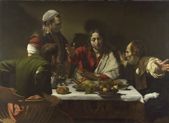 N0172: Caravaggio, The Supper at Emmaus, 1601 (c) The National Gallery, London