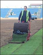 Laying the pitch
