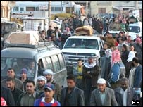 تشييع جنازه قربانيان انفجار شهرک صدر