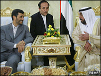 احمد نژاد در امارات