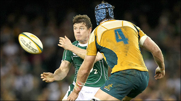 Brian O'Driscoll's Ireland are favourites to get a rare win over Australia.jpg