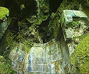 The dressed interior of Ogof Llech