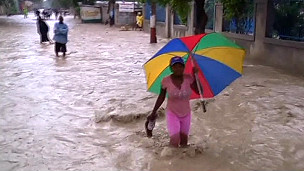 Enchente causada pelo furacão Sandy