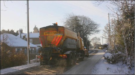 Gritter lorry 