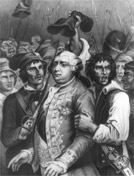 Louis XV1 dragged away by revolutionaries