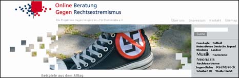 Página inicial do site 