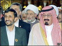 ملک عبدالله و احمدی نژاد