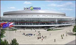 Nová hala má hostit hokejové MS v roce 2004
