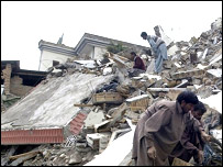 زلزلے سے تباہی 