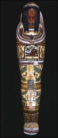 Sarcófago onde está a múmia de Nesperennub (© The British Museum/SGI)