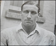 Norman Borrett in cricketing whites 