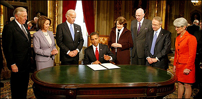 Barack Obama Senato üyeleri ile