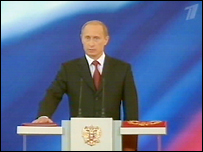 Vladimir Putin, yemin ediyor