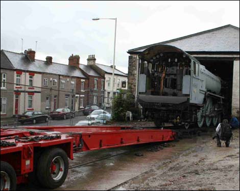 60613 Tornado leaving her birth shed