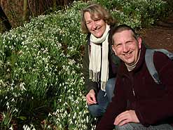 Christine Skelmersdale with Brett in Snowdrop Valley