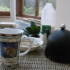 Jay in Stockton on Tees having breakfast in the conservatory.
