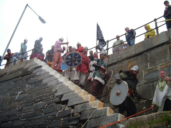 We did a fair bit of rowing Vikings back and forth from the Castle to the Beach for the invasion re-enactments.