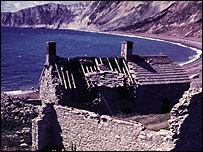A derelict coastal cottage 