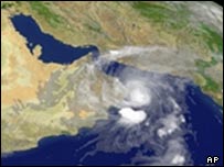 تصویر ماهواره ای تندباد 