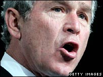 O presidente dos Estados Unidos, George W. Bush