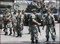 Soldados libaneses em Tripoli