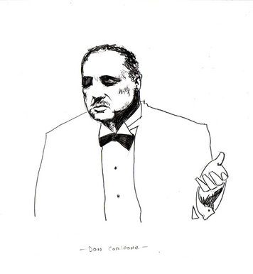 Don Corleone from the Godfather movie