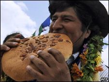 El presidente de Bolivia, Evo Morales