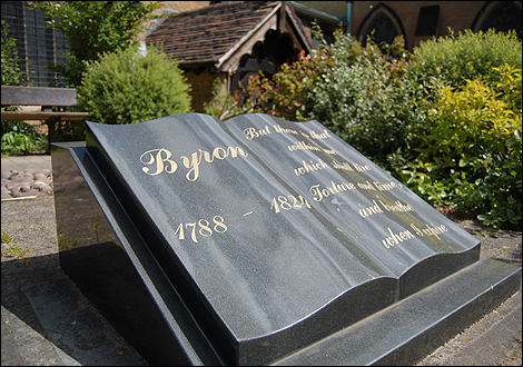 Tribute to Byron at St. Mary Magdelene Church, Hucknall
