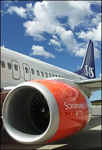 Avião da Scandinavian
