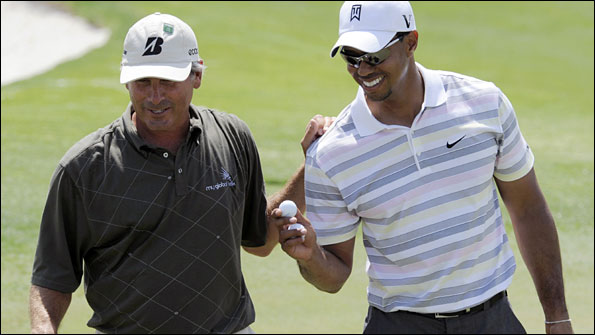 Fred Couples and Tiger Woods