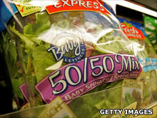 Bag of lettuce