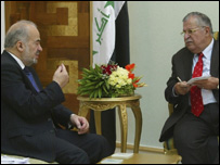 Irak Başbakanı Caferi ve Cumhurbaşkanı Talabani